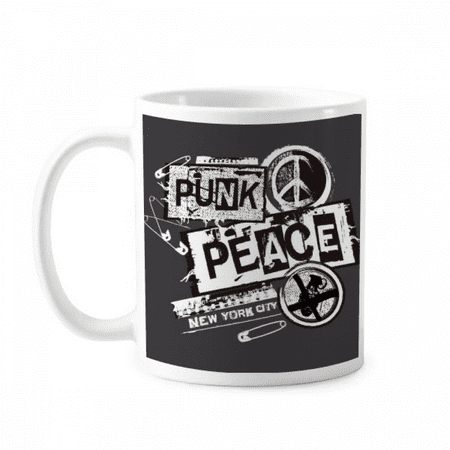 

Punk New York Anti-war Illustration Pattern Mug Pottery Cerac Coffee Porcelain Cup Tableware