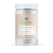 Like Mine Epsom Salt Soak with Lavender Essential Oil, 2lb, Bath & Foot Soak, Magnesium Sulfate Blend