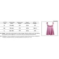 thumbnail image 3 of Tie-up Sleeveless Solid Color U-Shaped Neck Cutout Satin Dress S-L, 3 of 3