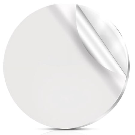 DisplayBug Acrylic Circles, Round Disc, Clear Plexiglass Table Top, 1/4 Inch Thick Acrylic Cake Disk, Transparent Acrylic Backdrop, Round Acrylic Sheet for Craft, DIY Projects, Made in USA 15"