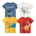 thumbnail image 2 of 4-Pack Boys Dinosaur T-Shirts Crewneck Top Tee Size 2-7 Years, 2 of 7