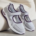 thumbnail image 5 of Willtoo Womens Breathable Walking Orthopedic Shoes Mesh Lightweight Sneakers Mary Jane Flats Wide Width Comfortable Working Nurse Shoes Non-Slip Adjustable, 5 of 5