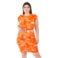 thumbnail image 4 of Vestido Tie Dye con cinto Roman Fashion /Tallas Extras, 4238 (Naranja) naranja 40, 4 of 6