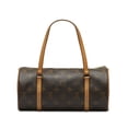 thumbnail image 3 of Pre-Owned Authenticated Louis Vuitton Monogram Papillon 26 Canvas Brown Handbag Top HandleBag Unisex (Good), 3 of 11