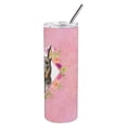 thumbnail image 3 of Carolines Treasures CK4241TBL20 Doberman Pinsher Pink Flowers Stainless Steel 20 oz Skinny Tumbler 20 oz multicolor, 3 of 3
