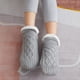 thumbnail image 5 of 2 piezas de invierno para mujer, calcetines antideslizantes, transpirables, antideslizantes, suaves, cálidos, cómodos, calcetines cálidos de invierno gris Yotijar calcetines calientes de invierno para mujer, 5 of 9