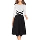 thumbnail image 2 of Vestido VFSHOW Colorblock Work Business Office para mujer, 2 of 7
