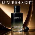 thumbnail image 5 of Savvy Luxurious Eau de Toilette, Perfume for Men, Oud Leather Eau De Parfum, Bergamot, Lavender, Nutmeg, and Papua Vanilla Scent 100ml Spray, 5 of 6
