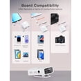 thumbnail image 6 of FIFINE M9 Dual Wireless Lavalier Microphones with Receiver for iPhone/Android/Camera, Mini Mics, Mute, 50m Stable Connect for Vlog, Video, Interview, White, 6 of 10