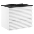 thumbnail image 2 of Modway Render 24" Wall-Mount Bathroom Vanity in White Black, 2 of 9