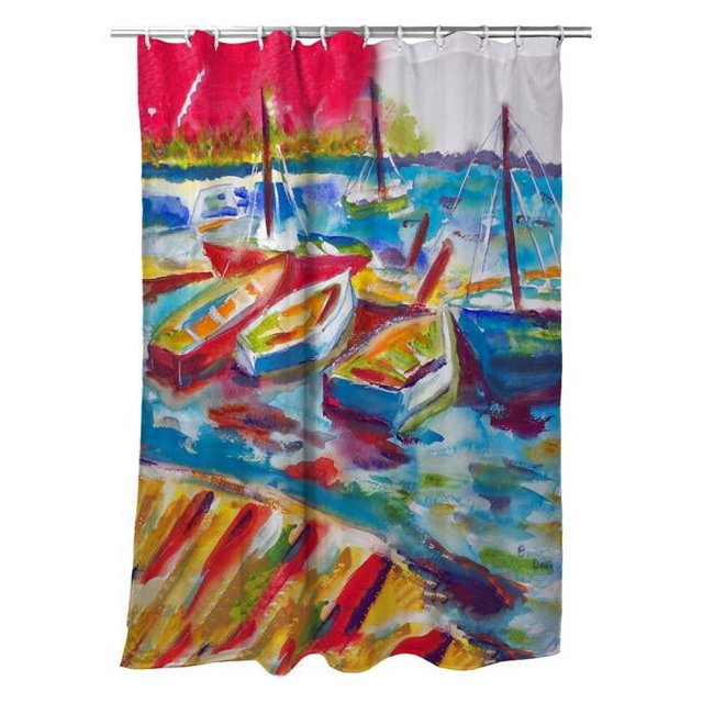 Betsy Drake SH423 Rideau de Douche Betsys Marina II 70 x 72 Po.