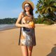 thumbnail image 3 of Easygdp Regal Shiba Inu para Vestido Transpirable de Mujer, Vestido Suelto de Manga Corta con Pliegues y Bolsillos para el Verano, 3 of 7