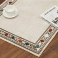 thumbnail image 3 of Haperlare Large Modern Area Rug 8x10 Contemporary Bordered Area Rug Chic Retro Accent Rug Non-Slip TPR Backing Indoor Carpet for Bedroom Living Room, Beige, 3 of 6