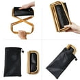 thumbnail image 2 of GOOHOCHY 1Pcs Rectangular Golden Metal Stool Portable for Outdoor Use, 2 of 8