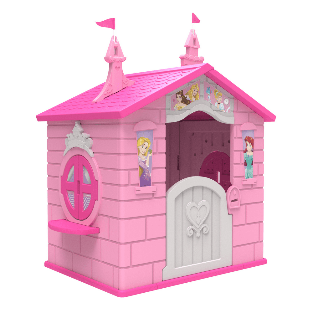Disney Princess Plastic Indoor/Outdoor Playhouse with Easy Assembly by