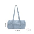 thumbnail image 2 of HUISZJ Denim Shoulder Bag, Adjustable Strap Underarm Bag, Women Fashion Crossbody Bag for Work Shopping Travel College (Blue), 2 of 10