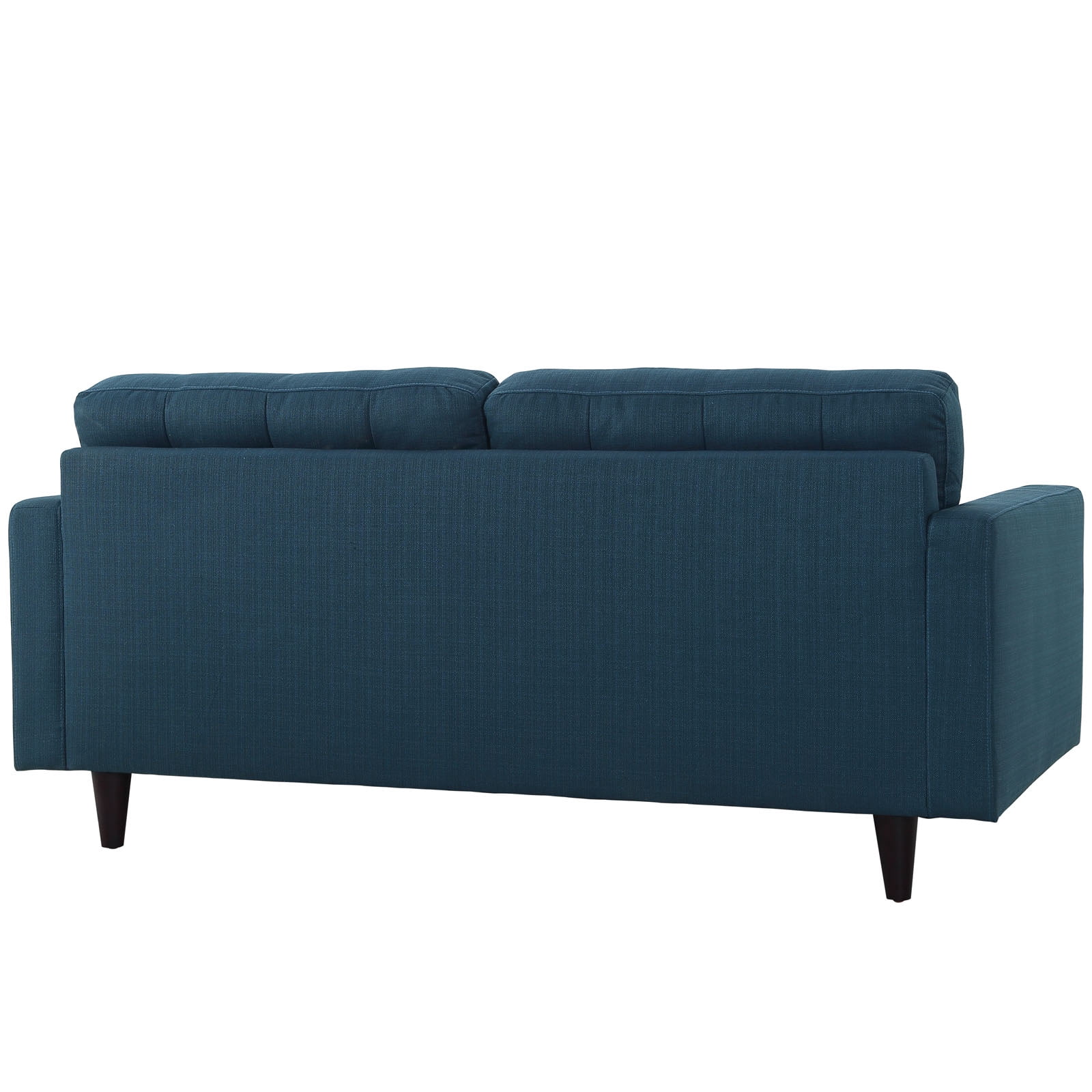 Modway Empress Modern Upholstered Fabric Loveseat in Azure Blue