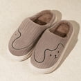 thumbnail image 4 of Fuzzy Slippers For Women Couples Men On Furry Flat Home Winter Round Toe Keep Warm Prints Slippers Shoes Warm Cozy Winter House Slippers Bedroom Indoor House Shoes, 4 of 7