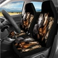 thumbnail image 2 of Binienty Horse Car Seat Covers Full Set 14 Pieces Automotive Interior Set Easy to Install Auto Seat Covers & Accessories With Matching Steering Wheel Cover Arm Rest Pad Washable Fabric, 2 of 8