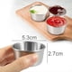 thumbnail image 3 of Tazón para Salsa Ramekin, Mini Tazas para Salsa, Tazas para Condimentos para Pudín, para Fiesta en Casa, Restaurante (Plata, 12 Unidades, 70 Ml), 3 of 5