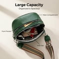 thumbnail image 4 of Bum Bags for Women Crossbody Bag, Trendy Crescent Shoulder Bags Spacious Fanny Packs Sling Bag Half Moon Purse, with Adjustable Strap, Green, 4 of 7