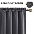 DWCN Blackout Curtains for Bedroom – Rod Pocket Thermal Insulated Noise ...