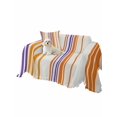 thumbnail image 2 of Orange Striped Couch Cover, Farmhouse Stripes Modern Abstract Art Sofa Cover Blanket for 1 Seat Cushion, Sectional Sofa Slipcover Furniture Protector for Living Room Bedroom 71''x91'', 2 of 9