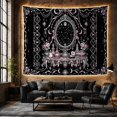 thumbnail image 4 of Vanity Mirror Reflecting a Starry Sky, Dreamy Celestial Style for Astrology Fans, Zodiac Room Decor, Bridal Shower Gift, Tapestry Wall Hanging for Bedroom and Dorm, 4 of 5