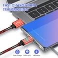 thumbnail image 3 of PEACNNG Micro USB Cable 10FT   Android Charger Cable Data Sync and Fast Charging Nylon Braided Cord Compatible with TV Stick    Chromecast  Power Bank  Android Phone  Black, 3 of 6
