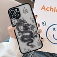thumbnail image 2 of Compatible with iPhone 14 Pro Max Case 6.7 inch Fashion Cool Dragon Animal 3D Pattern Design Frosted PC Back Soft TPU Bumper Shockproof Protective Case Cover for iPhone 14 Pro Max, Black, 2 of 14