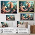 thumbnail image 4 of Designart "Coral Dream of Seahorse in Pink" Animals Framed Wall Art Decor - Modern Farmhouse Pink Seahorse Bedroom Framed Canvas Wall Art, 4 of 6