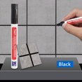 thumbnail image 1 of Rotulador impermeable para lechada de azulejos, color blanco, restaurador de lechada de pared, para baño, pared, suelo, descontaminación, reparación de juntas, 1 unidad, color negro, 1 of 6