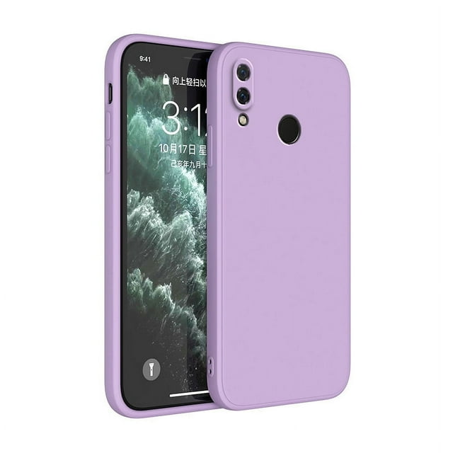 Funda Étui de Téléphone Originale pour Xiaomi Redmi Note 5 6 7 8 8T 9 9S Pro Silicone Mat Fundas Protection Caméra Étui Violet Redmi Note 9 Pro