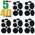 thumbnail image 2 of Puffer Down Jacket Repair Patch Kit, 40Pcs/5 Sheets Nylon Fabric Repair Patch Self Adhesive Waterproof Stick On Patches Tape for Jackets Coat Clothing Tent Sleeping Bags Ski Pants Holes, Black, 2 of 7