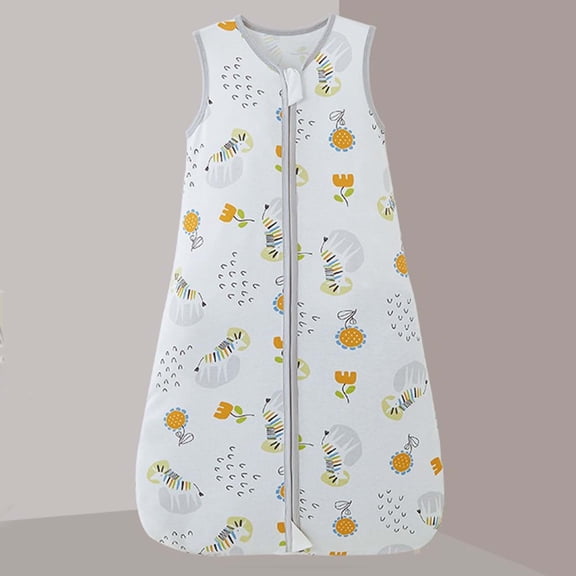 Xdegoge Soft Baby Wearable Blanket Sleep Sack Sleeveless Infant Sleeping Bag with Zipper Protector Breathable Toddler Sleepwear for Safe Sleep