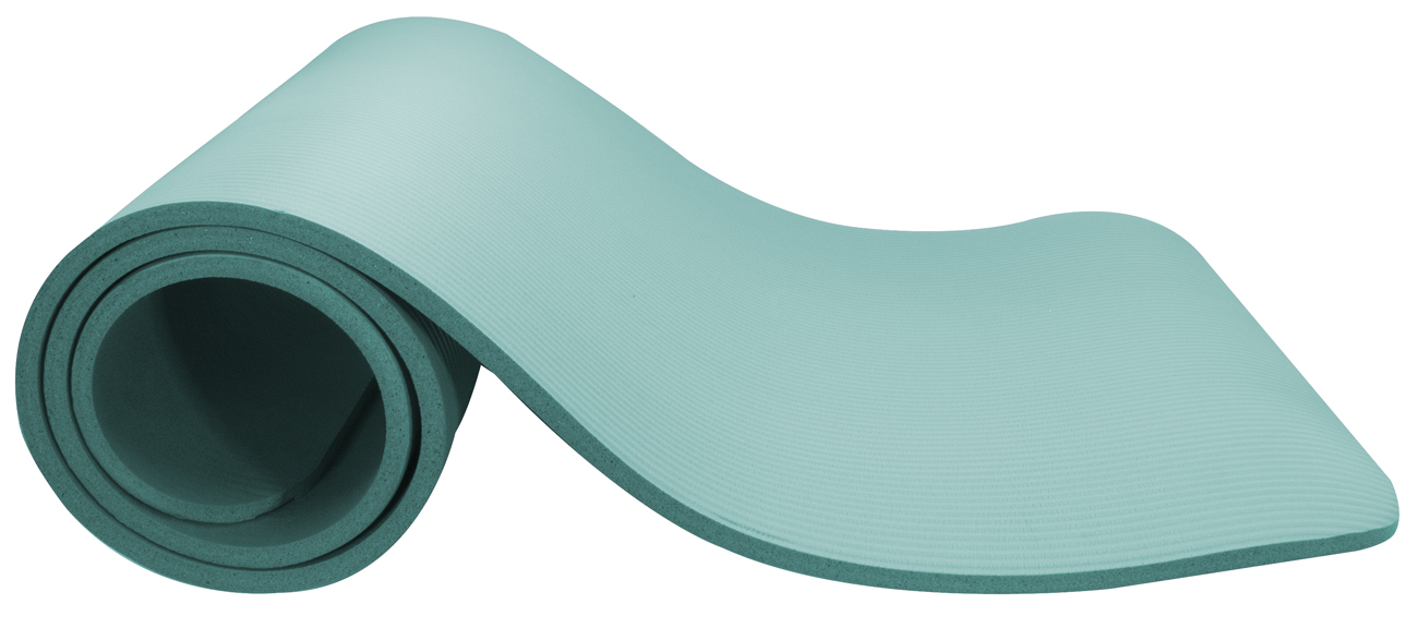 Sivan Health and Fitness 1 or 2 In. Extra Thick 71 In. Long NBR Comfort Foam Yoga Mat for Exercise, Yoga and Pilates Teal - image 3 of 8