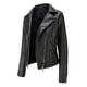 thumbnail image 4 of Chaquetas para mujer Slim Leather Stand Collar Zip Motocicleta Traje Cinturón Abrigo Chaqueta Tops Odeerbi ODB-3, 4 of 8