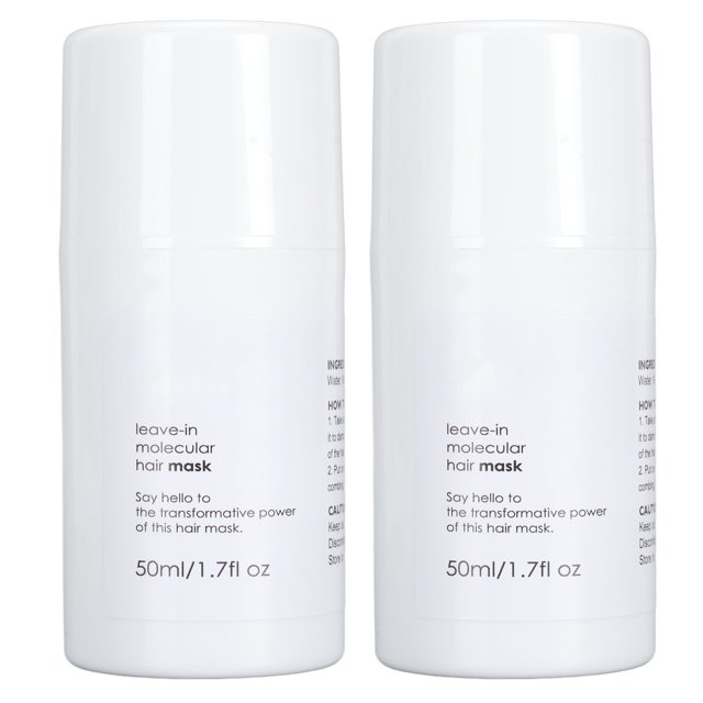 Dejar en una mascarilla para el Cabello, Hidratante 2 piezas 50 ml de fragancia duradera. Reduzca la Máscara de Cabello Acondicionador de AcondicionAmiente Abundante Para Uso