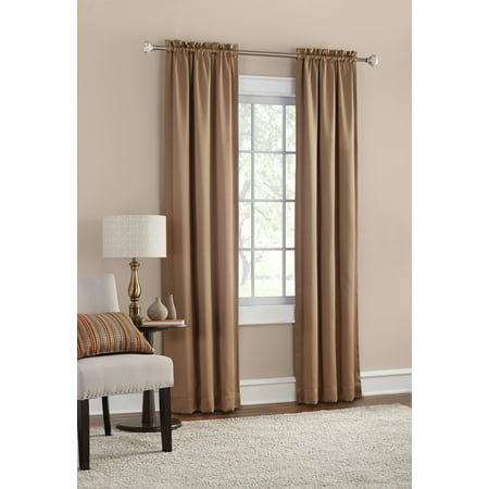 Mainstays Thermal Solid Woven Window Panel Pair, Taupe