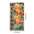 thumbnail image 3 of Oioii Door Cover Thanksgiving Backdrop Pumpkin Sunflower Harvest 35.43x70.87in Autumn Banner for Porch Party Decorations Wall Decor Photo Booth Props, 3 of 6