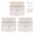 thumbnail image 1 of Langgg Compartiments d'Armoire Rangement en Coton et Lin Pliable Installation Facile Gain de Place pour Salons Salles de Bain Autres Bureaux 3 Pcs, 1 of 6