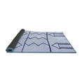thumbnail image 2 of Ahgly Company Indoor Square Solid Blue Modern Area Rugs, 8' Square, 2 of 4