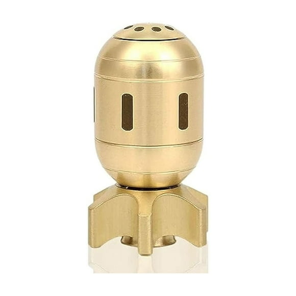 Wuztai Clearance Brass Solid Torpedo Bomb Decompression Rotating Handle Piece Handicraft Office Desktop Decoration Deals 90% off