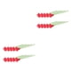 thumbnail image 4 of Bewildely 10X Plantas de imitación Decoración de jardín Fotografía Prop Decoración de boda nupcial Calcomanía de vacaciones Flor artificial Rojo 2piezas, 4 of 6
