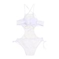 thumbnail image 3 of Women's Swimsuits One Piece Under $10 Free Shipping Strappy Bandge Hollow Out Bikini Swimsuit Bathing Suit, 3 of 6
