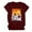 Wine, variant on Hrsba Womens Summer Tees Beach Print T Shirts Crew Neck Short Sleeve Tops Casual Fashion Graphic Tee Shirts Vacation Style