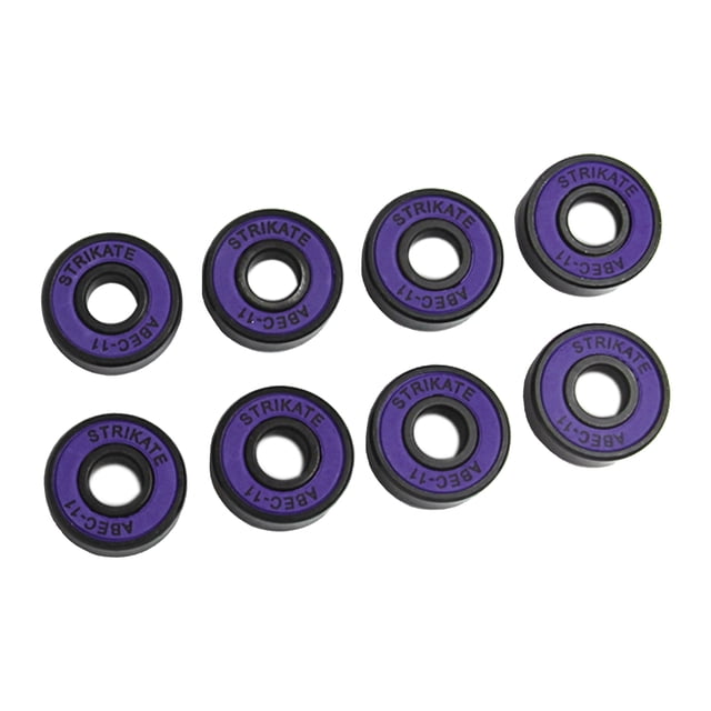 8 Piezas de Rodamientos de Acero para Monopatín ABEC-11, Piezas de Repuesto de 22 Mm para Rodillo, Monopatín, Longboard, Motores, Cubiertas - Púrpura Sunnimix Rodamientos para patinetas