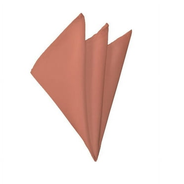 Solid Palm Coast Coral Handkerchief