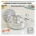 thumbnail image 3 of Stainless Steel Insulated Roti Server, 1.1 litres, Silver, 3 of 9