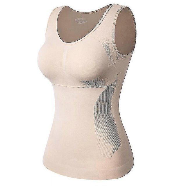 Shapewear For Plus Size Women Tummy Control Shapewear Built-in Bra Shaping Tank Tops Slimming Body Shaper Compression Underwear